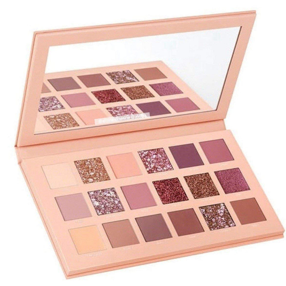 MqbY Paleta de Sombras de Ojos para Todas Las Pieles 18 Colores Maquillaje de Sombra de Ojos Perla Metallic Paleta de Sombras de Ojos Maquillaje Profesional