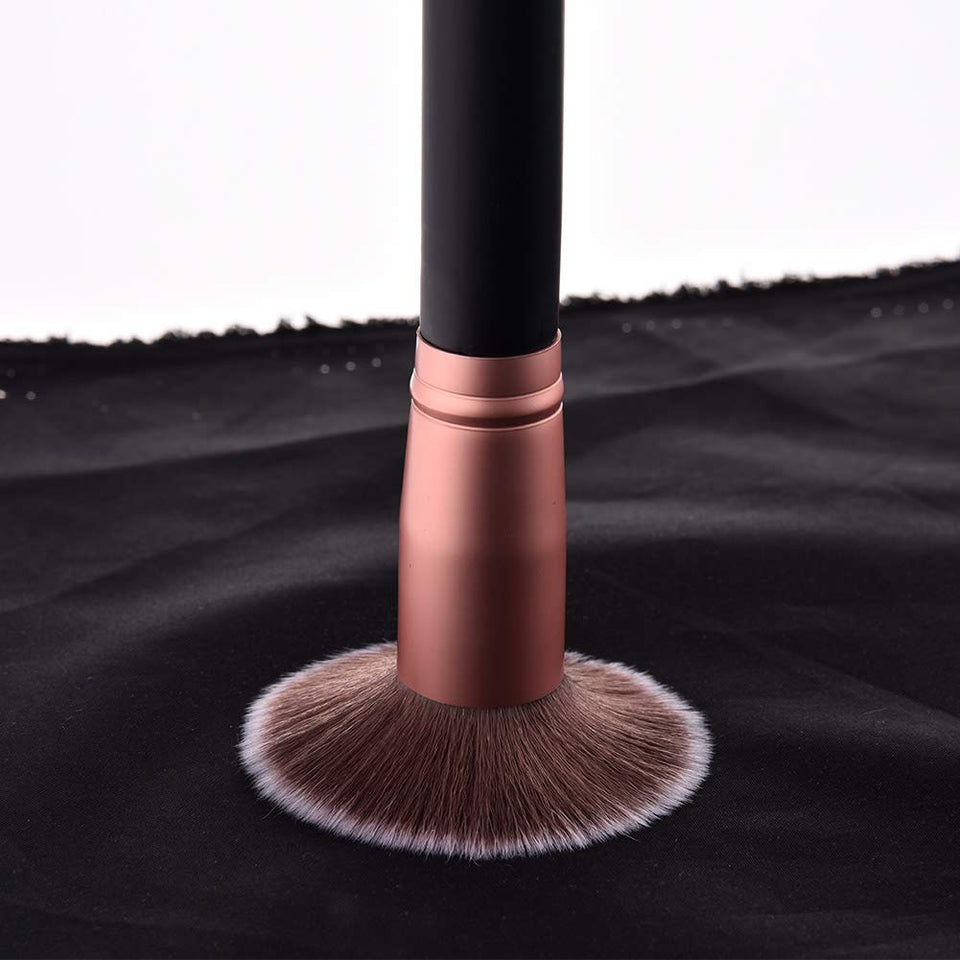 Set de Brochas para Maquillaje, 14 Piezas Pinceles de Maquillaje Profesional Brochas para Sombra de Ojos y Rostro Cepillo de Base Blush Contour Brush Kit de Cepillo de Maquillaje Completo, Negro