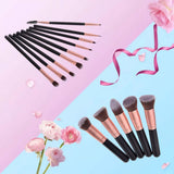 Set de Brochas para Maquillaje, 14 Piezas Pinceles de Maquillaje Profesional Brochas para Sombra de Ojos y Rostro Cepillo de Base Blush Contour Brush Kit de Cepillo de Maquillaje Completo, Negro