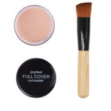 Control de aceite Corrector de maquillaje natural Hidratante Crema facial de larga duración Contorno con pincel de maquillaje