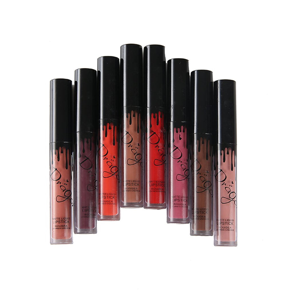 MagiDeal Juego de Lápices Labiales Líquidos Impermeable de Larga Duración Maquillaje Brillo de Labios - 16 Colores