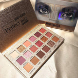 Sombra de Ojos Cimaybo, 18 Colores de Sombra de Ojos Maquillaje cosmético Mate Brillo Brillo Sombra de Ojos Polvo Mate Sombra de Ojos Regalo para Principiantes
